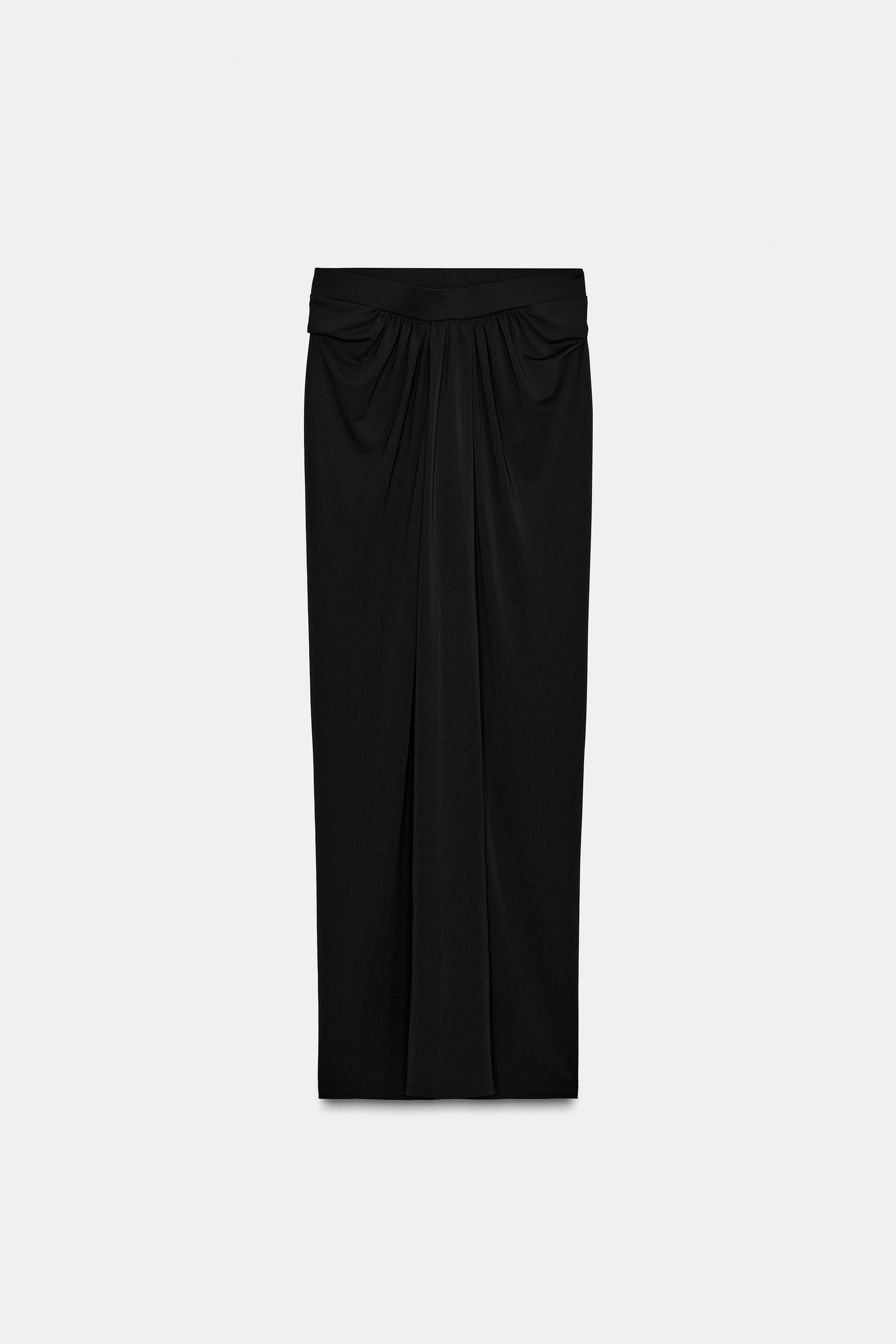 JUPE LONGUE PLIS CRÊPE